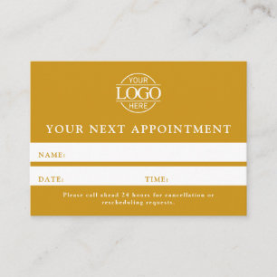 Rendez-vous Moderne Carte de Rappel Professionnelle Simple Jau