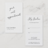 Rendez-vous moderne en noir et blanc (Devant / Derrière)