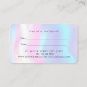 Rendez-vous moderne Lotus Holographique iridescent (Dos)