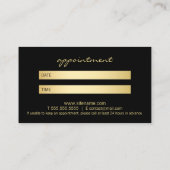 Rendez-vous moderne professionnel de noir et d'or (Dos)