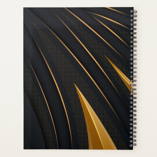 Rendez-vous Motif Gold Black Dot Personnalisé (Dos)