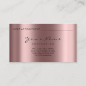 Rendez-vous Namaste Yoga Rose à la main Gold Logo Carte de ren (Dos)