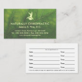 Rendez-vous naturel de chiroprakteur de feuille de (Devant / Derrière)