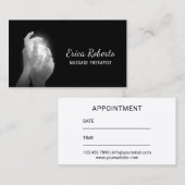 Rendez-vous noir de mains curatives de thérapie de (Devant / Derrière)