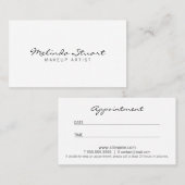 Rendez-vous noir et blanc moderne professionnel (Devant / Derrière)