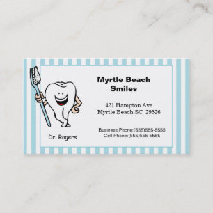 Rendez-vous Nomination d'un dentiste et Carte de visite