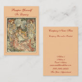 Rendez-vous Pamper Yourself Carte de visite de luxe (Devant / Derrière)