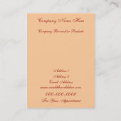 Rendez-vous Pamper Yourself Carte de visite de luxe (Dos)