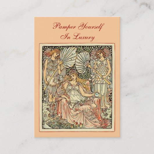Rendez-vous Pamper Yourself Carte de visite de luxe (Devant)