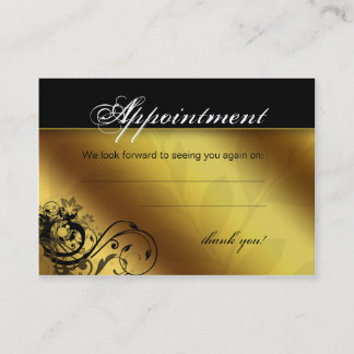Rendez-vous Papillon floral d'or de spa de carte de