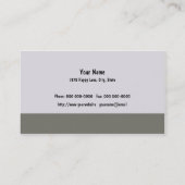 Rendez-vous Paw Tracks Vétérinaire Carte de nomination d'affai (Dos)