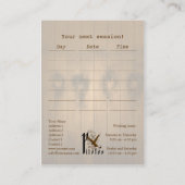 Rendez-vous Pilates II - Affaires, carte de programme (Dos)