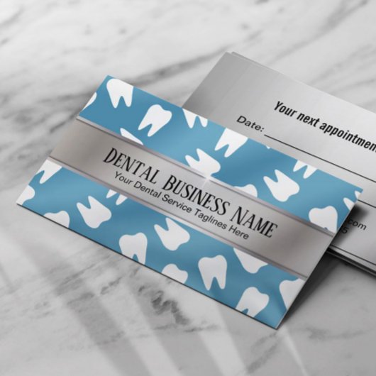 Rendez-vous pour dentiste Rappel dentaire bleu mod