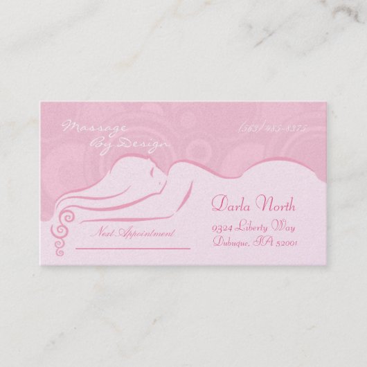 Rendez-vous Princesse Pink Darla Carte de visite (Devant)