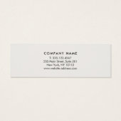 Rendez-vous professionnel blanc moderne argent (Dos)