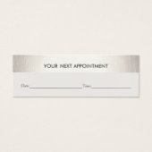 Rendez-vous professionnel blanc moderne argent (Devant)