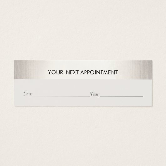 Rendez-vous professionnel blanc moderne argent (Devant)