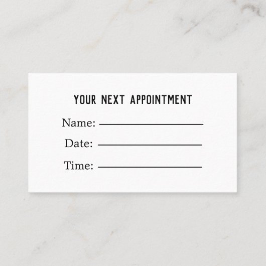 Rendez-vous professionnel élégant en soins Médical (Dos)