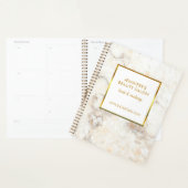 Rendez-vous professionnel en marbre d'or blanc Pla (Devant avec enveloppe)