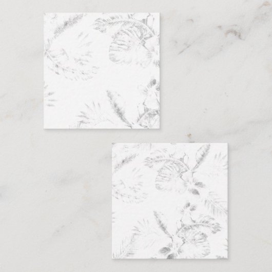 Rendez-vous professionnel et Cartes de visite Carr (Devant / Derrière)