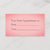 Rendez-vous Rayures roses et carte de visite floral (Dos)