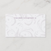 Rendez-vous Remous violets de pourpre de carte de visite (Dos)
