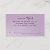 Rendez-vous Romantico L carte de visite (Dos)