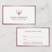 Rendez-vous rose de cadre d'or de conseiller de (Devant / Derrière)