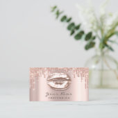 Rendez-vous Rose de maquillage Glitte Lèvres étincelle Carte d (Debout devant)
