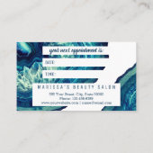 Rendez-vous rose d'or d'agate de pierre turquoise (Dos)