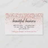 Rendez-vous Rose Gold Diamonds Carte de visite avec rendez-vou (Devant)