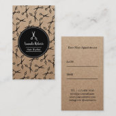 Rendez-vous rustique de motif de ciseaux de salon (Devant / Derrière)