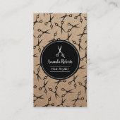 Rendez-vous rustique de motif de ciseaux de salon (Devant)