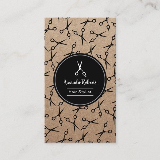 Rendez-vous rustique de motif de ciseaux de salon (Devant)