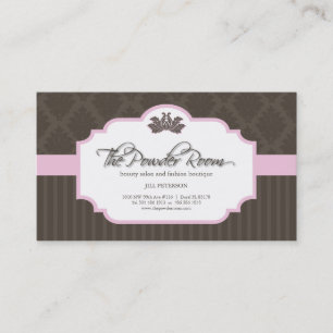 Rendez-vous Salon de beauté et carte de visite de boutique de