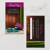 Rendez-vous Salon de massage spa Carte de visite thérapie (Devant / Derrière)