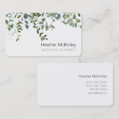 Rendez-vous Simple Carte de visite Eucalyptus verdoyant (Devant / Derrière)