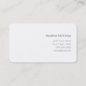 Rendez-vous Simple Carte de visite Eucalyptus verdoyant (Dos)