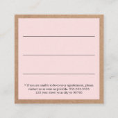 Rendez-vous Simple Élégant Cheveux Rose Kraft (Dos)