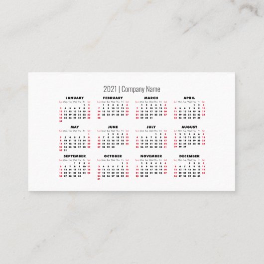Rendez-vous simple et moderne | Carte Calendrier 2 (Dos)