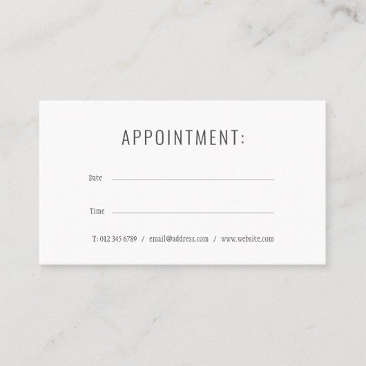 Rendez-vous simple moderne | Carte de calendrier 2 (Devant)