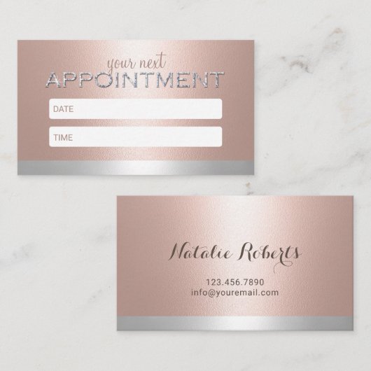 Rendez-vous Spa Blush Rose Gold & Silver Salon (Devant / Derrière)