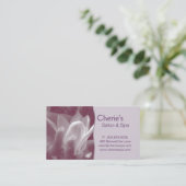 Rendez-vous Spa - carte de visite de lilas de manucure de (Debout devant)