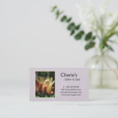 Rendez-vous Spa - carte de visite de tulipe de manucure de (Debout devant)