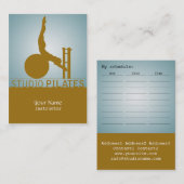 Rendez-vous Studio Pilates - affaires, carte de programme (Devant / Derrière)