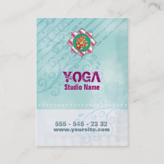 Rendez-vous Studio Yoga - Carte de visite (Devant)