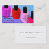 Rendez-vous Tant de Polis Nail Tech Carte de visite (Devant / Derrière)