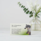 Rendez-vous vétérinaire et carte de visite de (Debout devant)