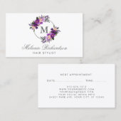 Rendez-vous violet pourpre floral M de coiffeur (Devant / Derrière)