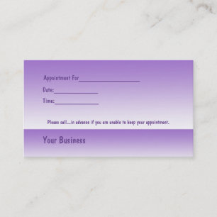 Rendez-vous Yoga Lotus Femme Violet Carte de nomination profes